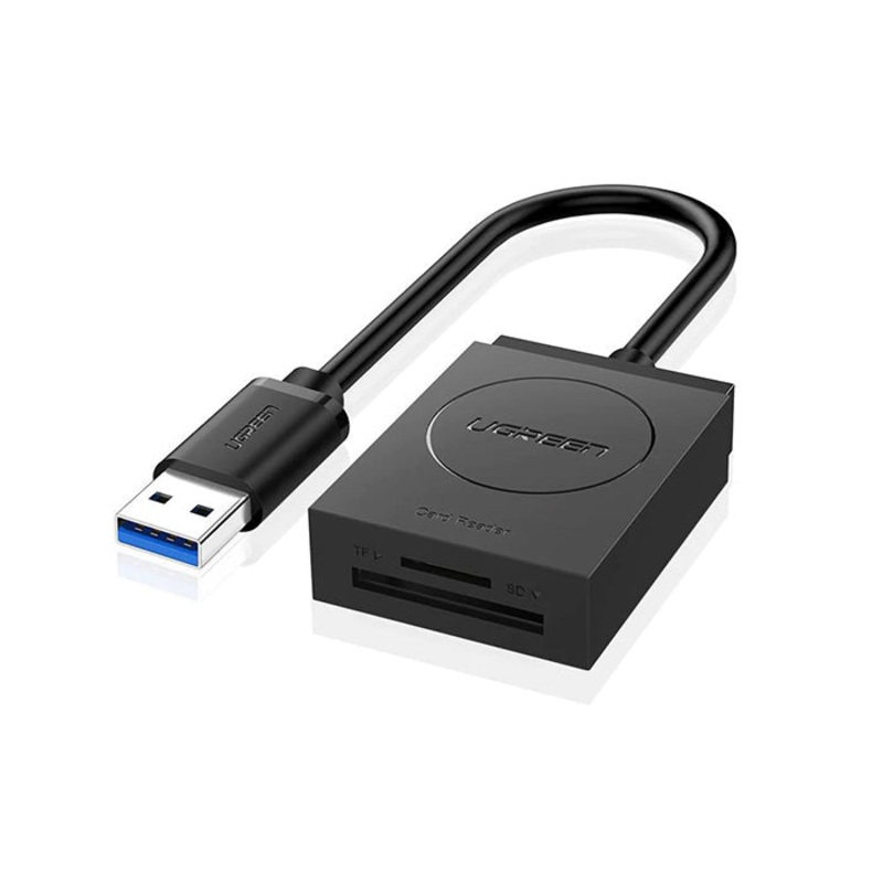 UGREEN 2-in-1 USB 3.0 SD/TF Card Reader with 5Gbps Transfer Speed for PC, Mac, Windows