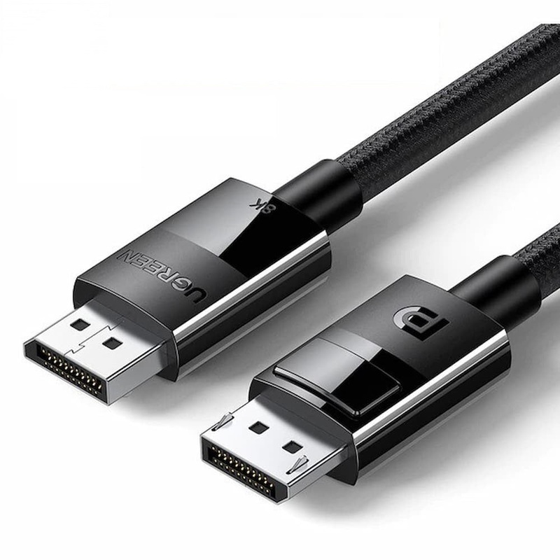UGREEN 8K DisplayPort 1.4 Male to Male Cable 60Hz with Tinned Copper and Triple-Layer Shielding for Laptop, PC, TV, Projector (2 meters)