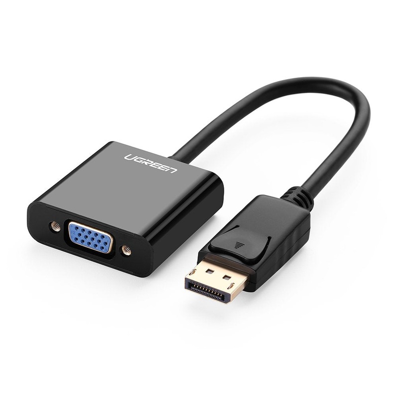 UGREEN DisplayPort DP Male to VGA Female Adapter 1080P 60Hz Gold-Plated ABS Casing Video Converter Cable 0.15M | 20415