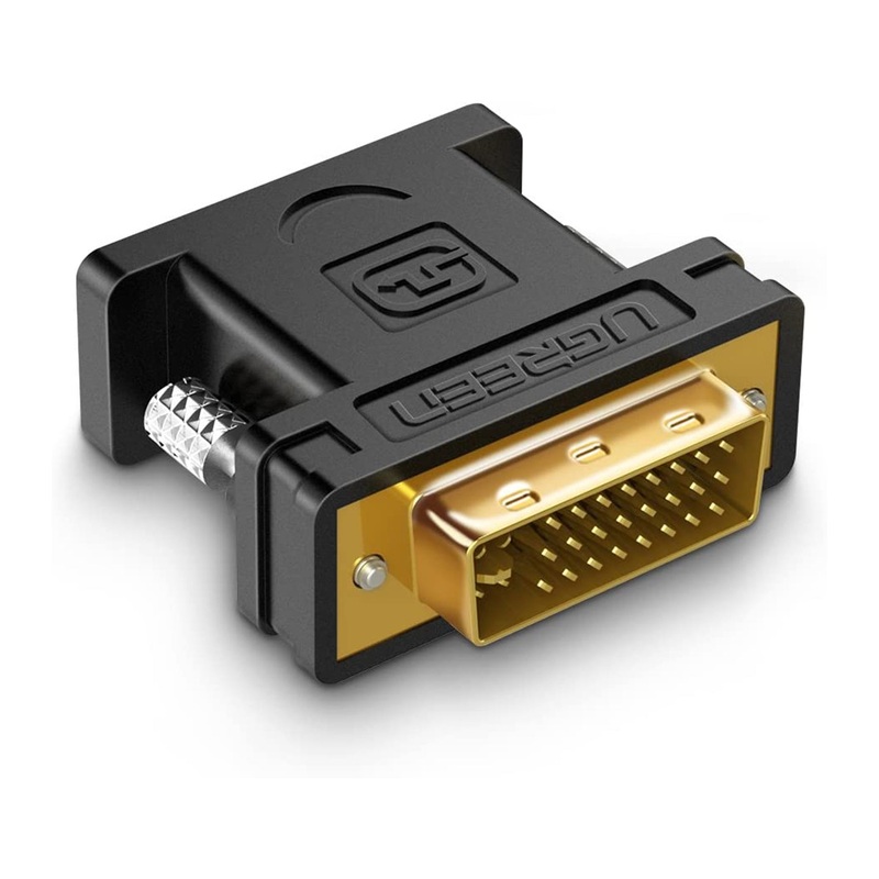 [CLEARANCE] UGREEN 1080P 60Hz DVI 24+5 Male to VGA Female Gold-Plated Adapter Converter Compatible with Monitors and Projectors | 20122