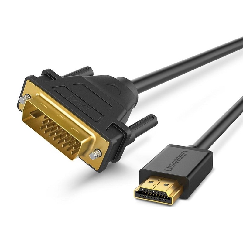 [CLEARANCE] UGREEN 1080P FHD HDMI Male to DVI 24+1 Male Bi-directional Cable Adapter for with Monitors, PC, Projectors (1.5M) | 11150