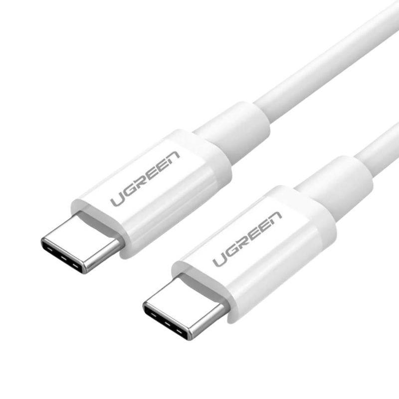 [CLEARANCE] UGREEN 60W USB 2.0 Type C Male to USB-C Male Data Cable 480Mbps Quick Charge 3.0 (White) (0.5M) | 60517