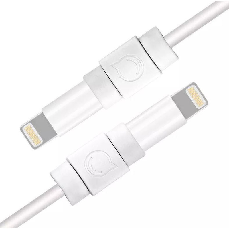 [CLEARANCE] UGREEN Cable Charger Protector Sleeve Tail Plug Cover for Smartphone and Tablet Cords (White) | 40705 |