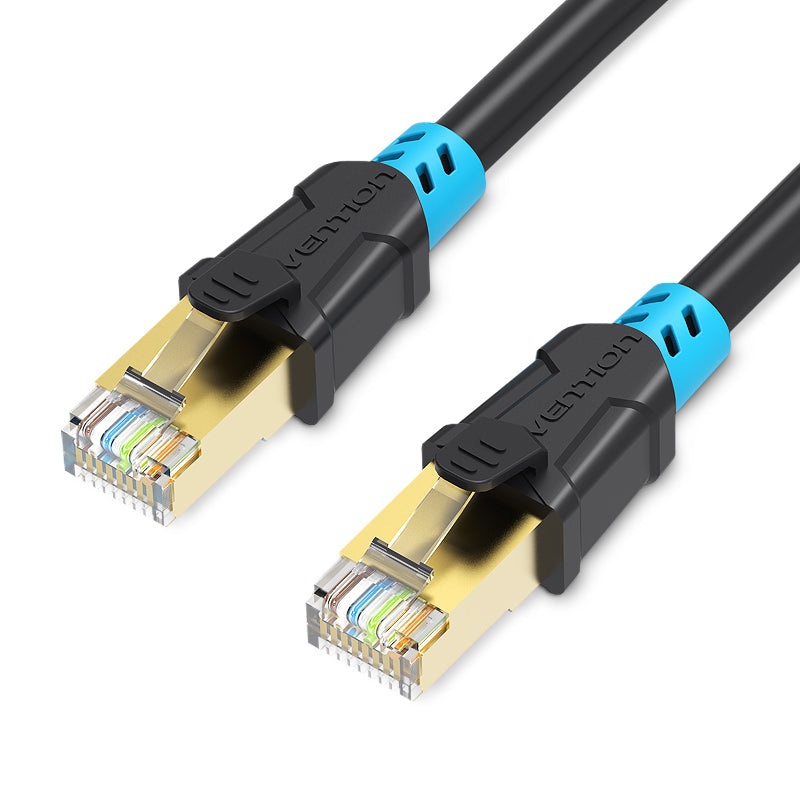 [CLEARANCE] Vention CAT6 Ethernet 35M Round Cable SSTP Patch 1000Mbps 250MHz Lan Network Wire Cord for Internet Router PC Modem