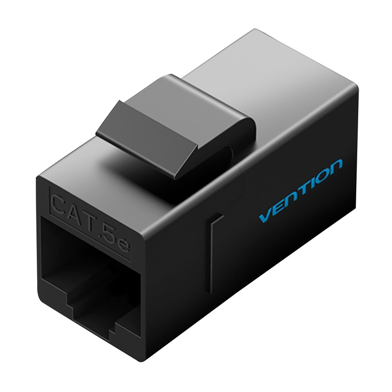 [CLEARANCE] Vention RJ45 Connector Cat.5E UTP Keystone Jack Coupler for Network Cable Extension (Available in Black and White) | B07