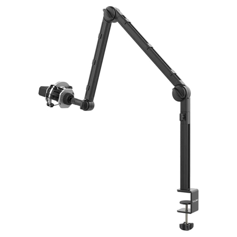 [CLEARANCE] Vijim by Ulanzi LS24 Desk Mount Camera Light and Microphone Stand Boom Arm with Phone Clip for Vlogging and Videography
