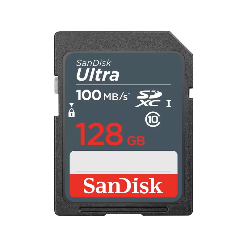 SanDisk Ultra SD Card UHS-I SDXC Class 10, 100MB/s Read and Write Speed (128GB) | SDSDUNR