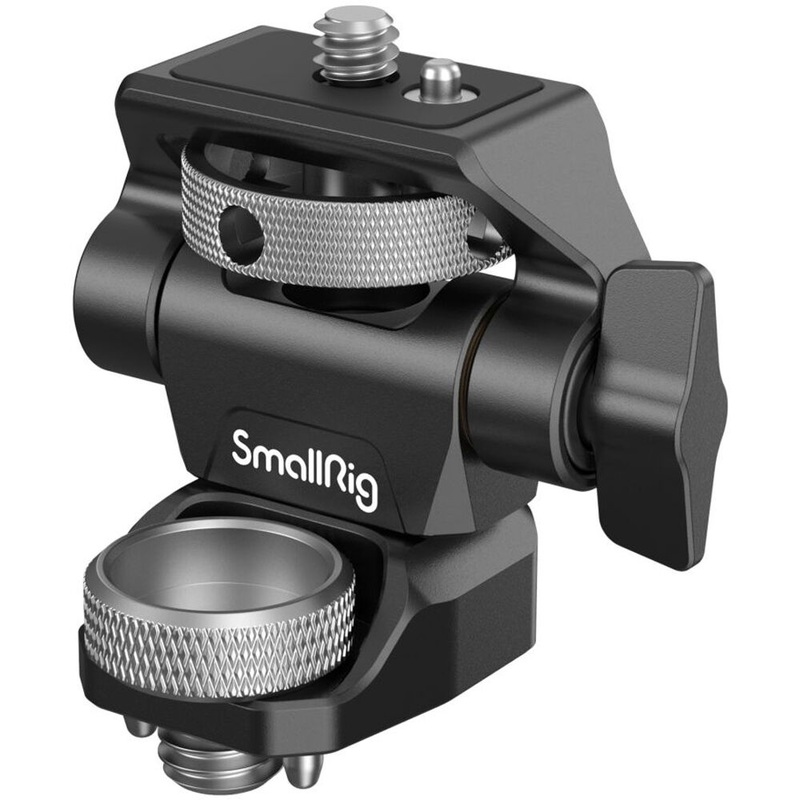 SmallRig Swivel and Tilt Adjustable 5 & 7 Monitor to Camera Mount (360 and 180 Degree) with ARRI-Style Screw Adapter for DSLR and Mirrorless Cameras | 2903B
