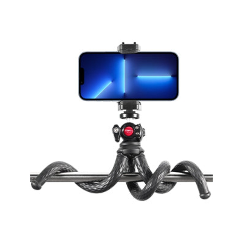 Ulanzi FT-01 Flexible Mini Octopus Camera Tripod with 1/4 Bolt, Phone Clip, and Cold Shoe Mount for Photography and Videography