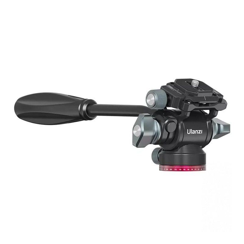 Ulanzi U-190 Camera Aluminum Alloy Rotating Tripod Head with 10kg Load Capacity, Panoramic Ball Head, Detachable Handle