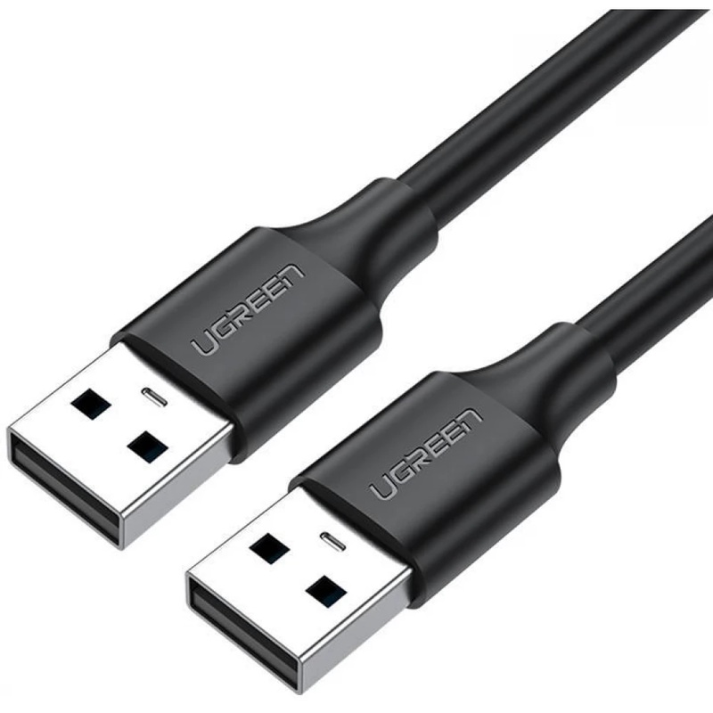 [CLEARANCE] UGREEN 480Mbps USB 2.0 A Male to A Male Nickel Plated Cable 3 Meters for Data Transfer with USB Type A Connector (Black) (3M) | 30136