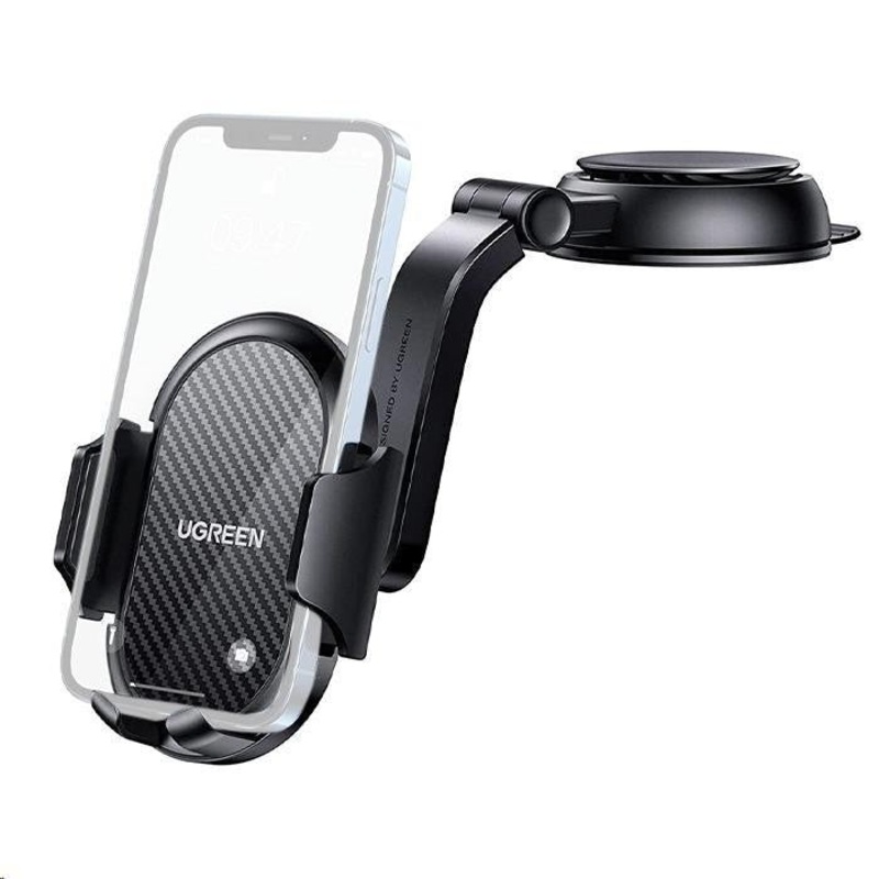 [CLEARANCE] UGREEN Dashboard Car Phone Mount Waterfall-Shaped Suction Cup with 360 Degree Adjustable Angle Windscreen, Silicone Pads, One Button Release for 4.7-7.2 Smartphones | 20473