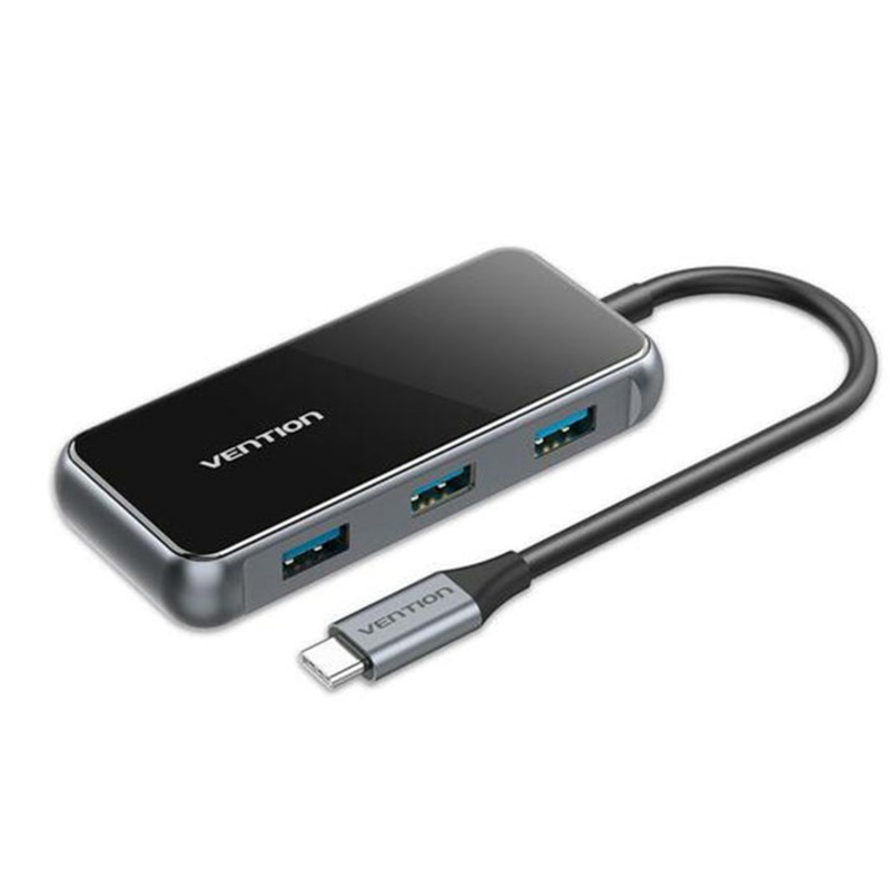 [CLEARANCE] Vention 5-in-1 USB-C Hub to 4K HDMI, USB 3.0 Ports, Fast Charging Power Delivery PD Multifunctional Adapter Dock for Laptop, Tablet and Phones (0.15M) | TFBHB