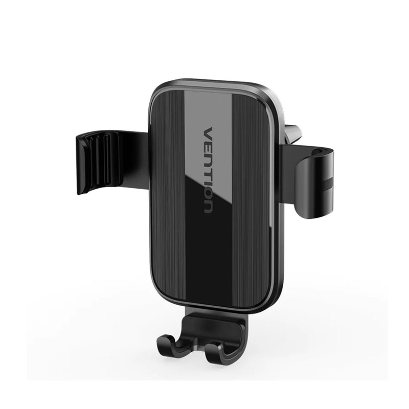 [CLEARANCE] Vention Car Phone Mount Auto-Clamping for Air Vent With Duckbill Clip Square / Fashion Type (Black) | KCLB0, KCTB0