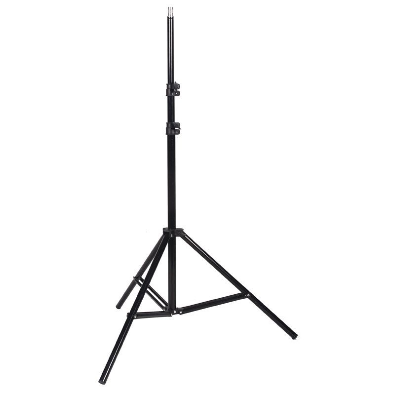 Godox 260T Air Cushioned 3-Section Aluminum Light Stand with (100cm to 260cm) Extendable Height and Round Shape Tripod Legs for Studio Lighting & Equipment