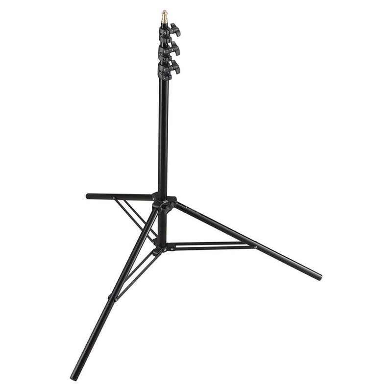 Godox 300F 3-Section Lightweight Aluminum 300CM Light Stand with 3kg Payload, Large Knobs and 1/4-20 Male Threaded Tips for Studio Lights