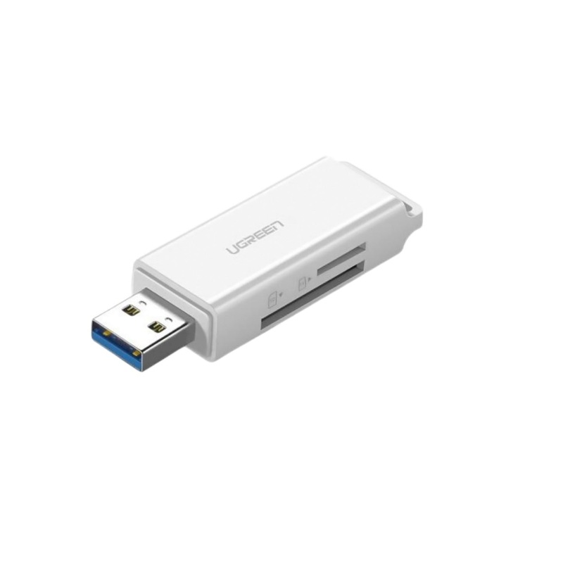 UGREEN High Speed USB 3.0 A Male to SD & TF Dual Card Reader Adapter with 5Gbps Data Transmission Speed | 40753