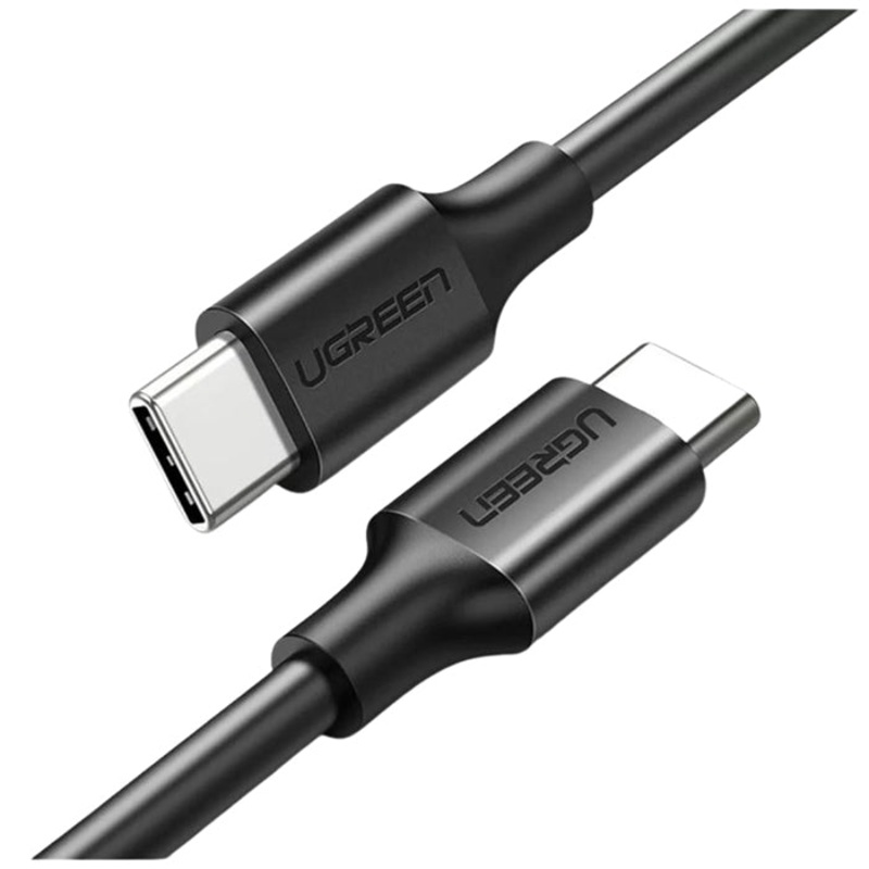UGREEN USB-C 2.0 Male to Male 3A 480 Mbps Data Cable 2 Meters for Type-C Smartphones, Tablets and Laptops (2M) (Black) | 10306