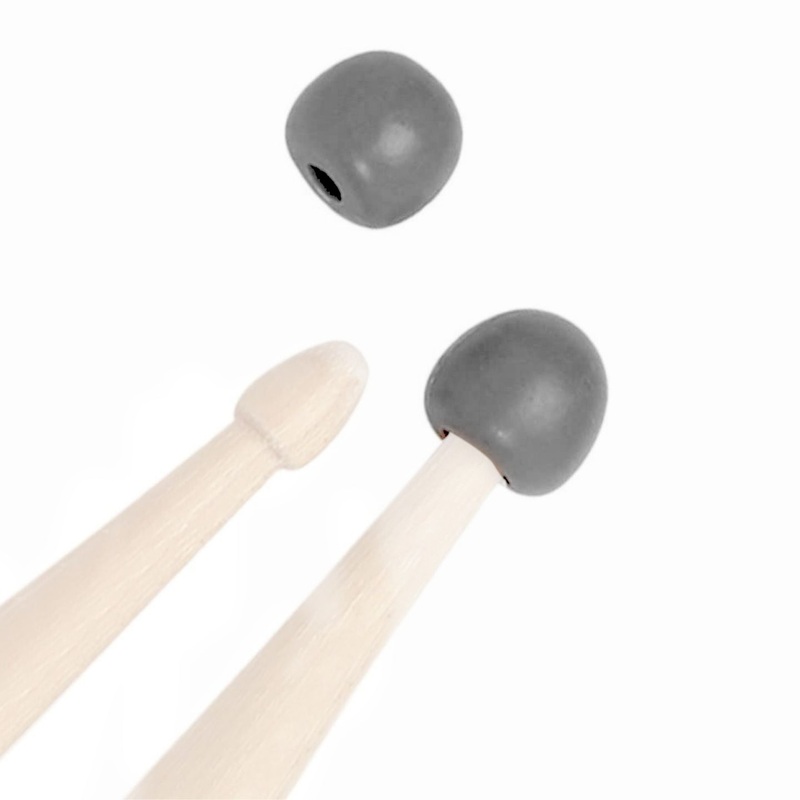 Vic Firth Universal Rubber Practice Tips Drum Accessory for Drumsticks, Cymbals (2 Pairs) | UPT