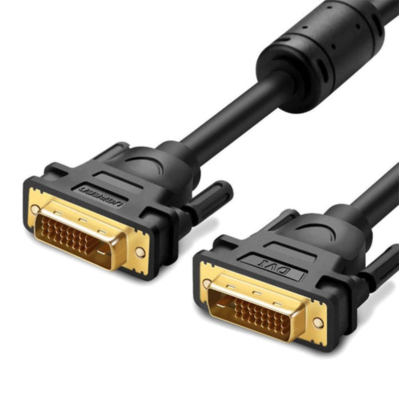 [CLEARANCE] UGREEN 2K 60Hz DVI 24+1 Male to Male Gold-Plated Cable for Laptop, Monitor, TV, PC (2M) | 11604