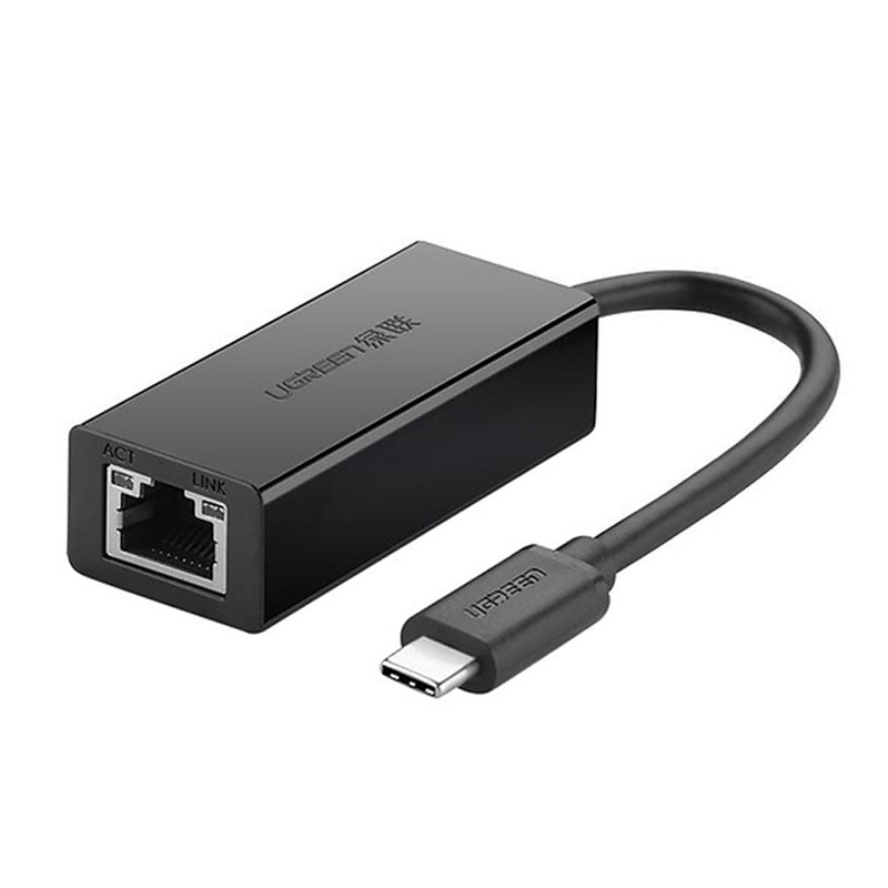 [CLEARANCE] UGREEN USB-C 3.1 to RJ45 Network Adapter Aluminum Gigabit Ethernet Port 10/100Mbps for Desktop PC Networking | 30287