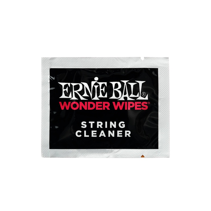 Ernie Ball Wonder Wipes Guitar String Cleaner with Lubricating Formula for Optimum Tones and Longer String Life | 4277