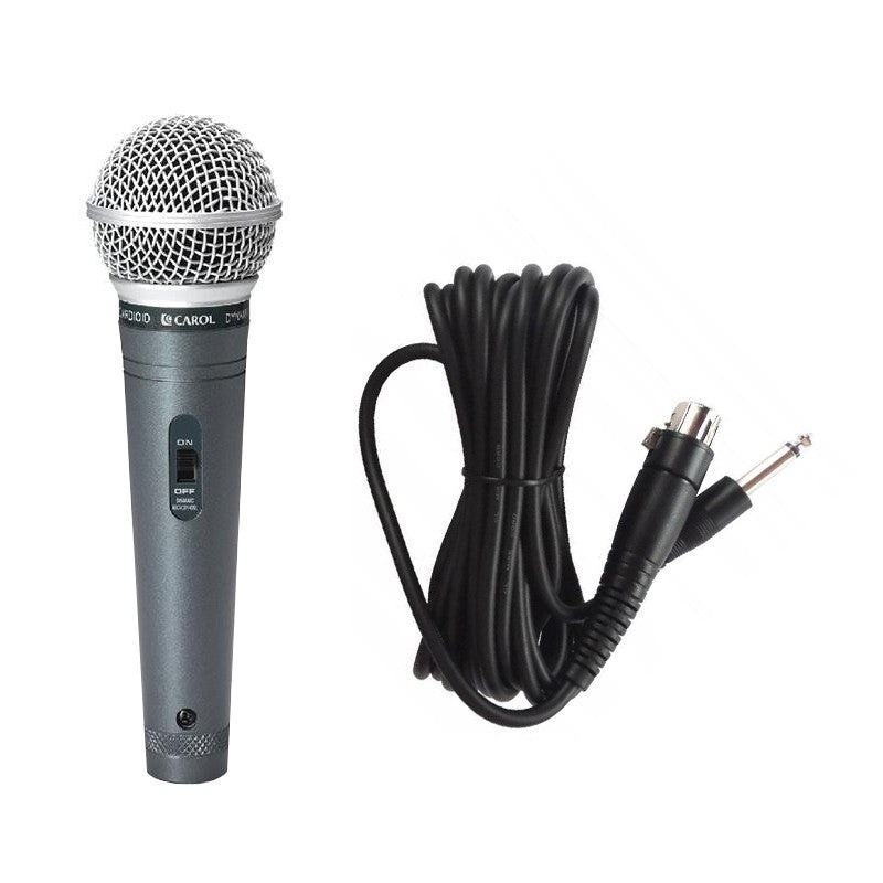CAROL GO-26 Dynamic Supercardioid Vocal Microphone with 4.5M XLR Cable with Noise Reduction for Stage Performance, Home Entertainment and Presentations