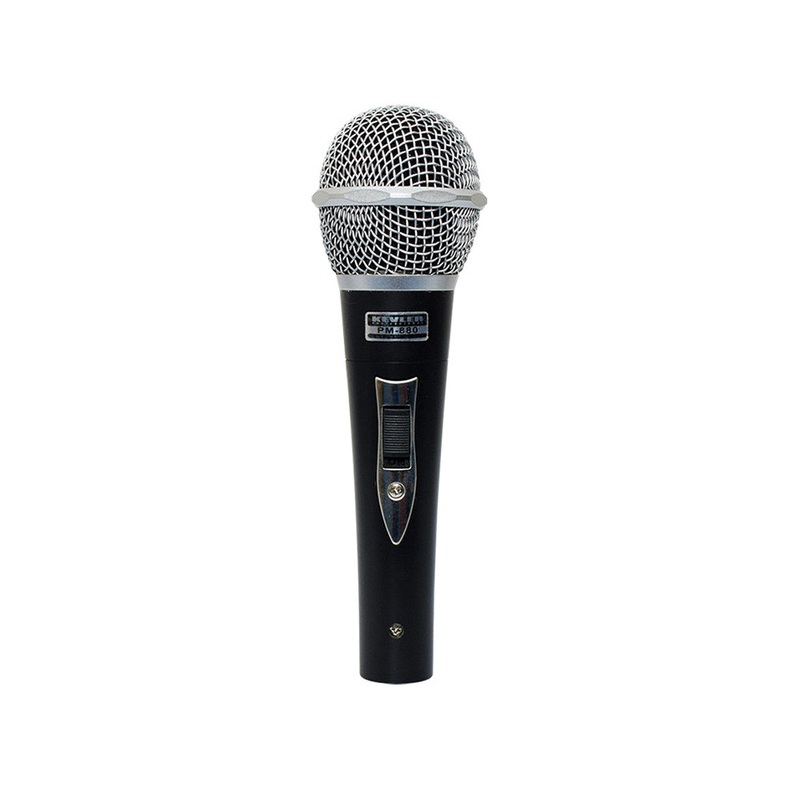 KEVLER PM-880 Professional Dynamic Hypercardioid Wired Microphone with 10-Meters Cable, 10Watts and 4 Ohms Impedance