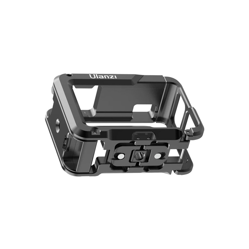 Ulanzi Full Wrap Case Sports Camera Cage with Quick Release Lock, 1/4-20 Accessory Threads and Cold Shoe Mount for DJI Osmo Action 3