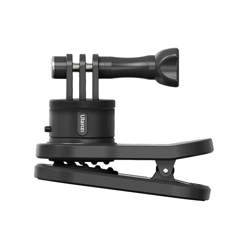 Ulanzi Go Quick II Magnetic Backpack Clip Strap Mount with Quick Release Function, 90 Degree Twist Locking Mechanism, Silicone Anti-Slip Clamping and Strong Magnetic Back Suction for Sport Action Cameras | 3169