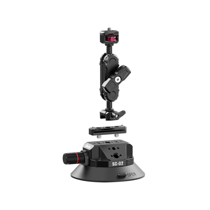 Ulanzi SC-02 4.5 Portable Suction Cup Mount with 3Kg Load Capacity, NATO Rail and 360 Degree Multi-Directional Adjustment Ball Head | 3090
