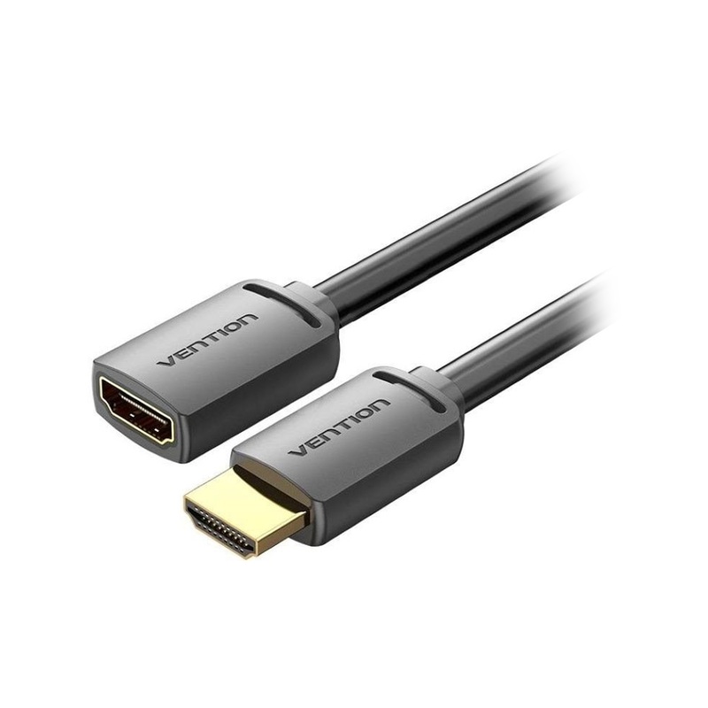 Vention 4KHD/60Hz Gold Plated Male to Female HDMI 2.0 Extension Video Cable (1M) | AHCB