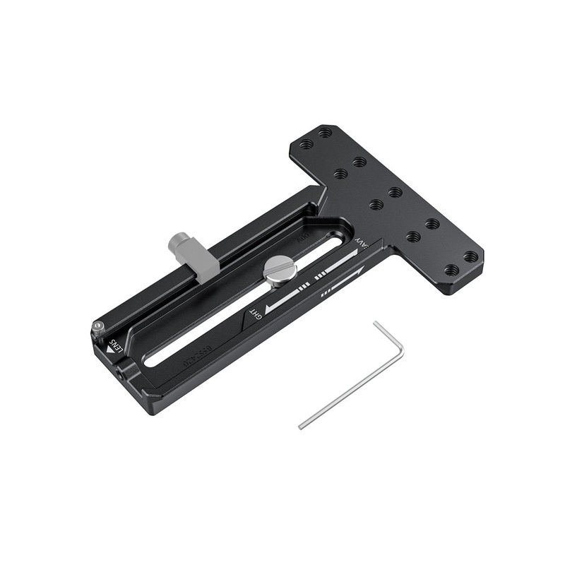SmallRig Counterweight Mounting Plate with 1/4-20 Threads, Durable Aluminum Construction, Side Scales and Rubber Paddings for DJI Ronin-SC Handheld Gimbal BSS2420B