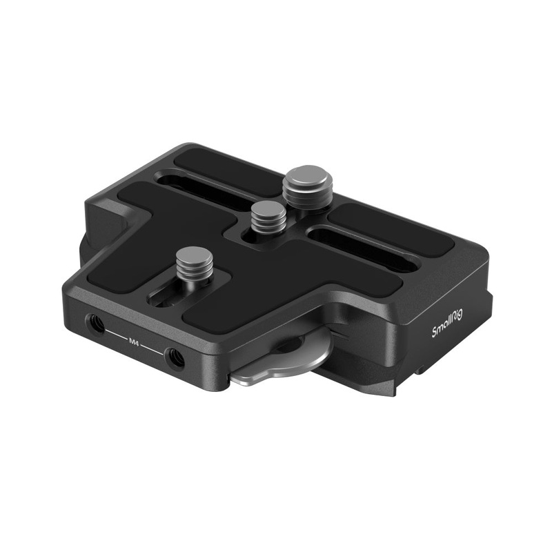 SmallRig Extended Arca-Type QR Quick Release Plate with Rubber Padding, Magnetic Flat Screwdriver and 1/4-20 & 3/8-16 Mounting Screws with Aluminum & Stainless Steel Construction for DJI RS 2/RSC2 Gimbals 3162B