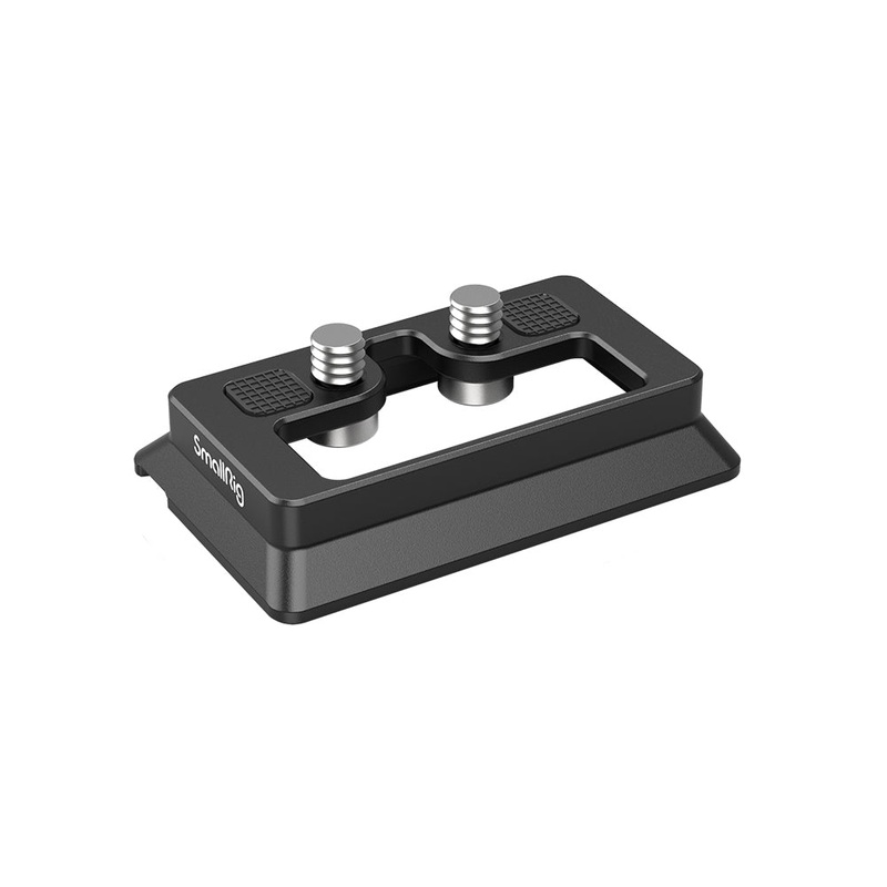 SmallRig Lightweight Arca-Type Quick Release Plate with Durable Aluminum Plate, Rubber Padding, 1/4-20 Screws for DJI RS 2 / RSC 2 Gimbals and SmallRig Camera Cage 3154