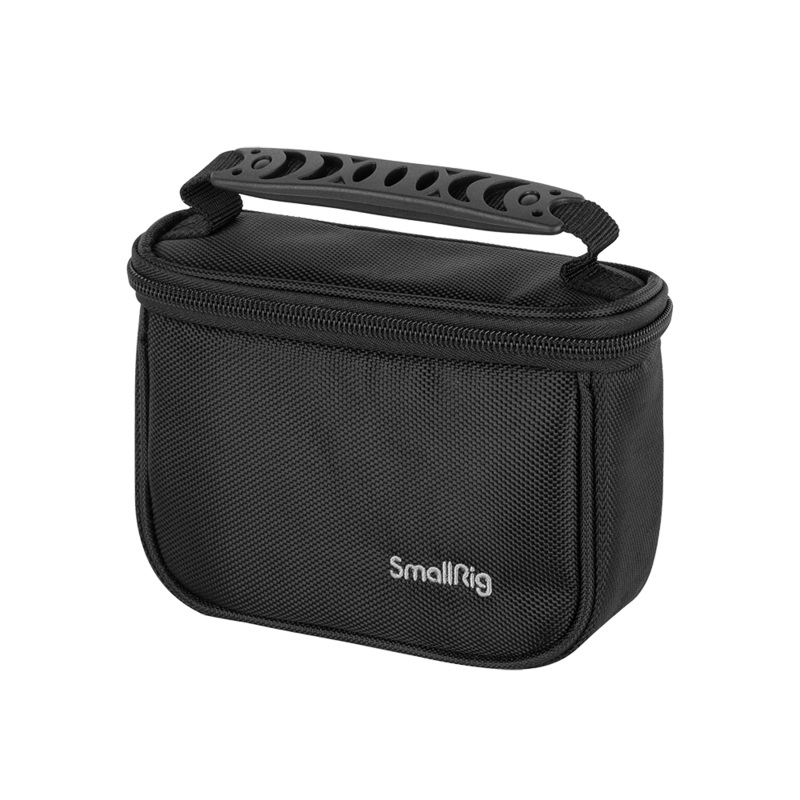 SmallRig Mini Camera Storage Bag Lightweight Protective Carrying Case for DJI Action 2 Camera with Soft Interior, Adjustable Dividers, Fits Memory Cards, Batteries and Cables 3704