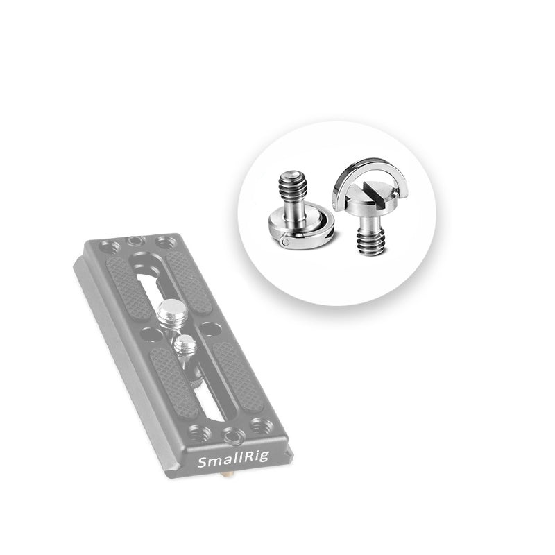 SmallRig QR Quick Release Camera Screw with D Ring (PAIR), 1/4-20 Threads for Camera Accessories 838