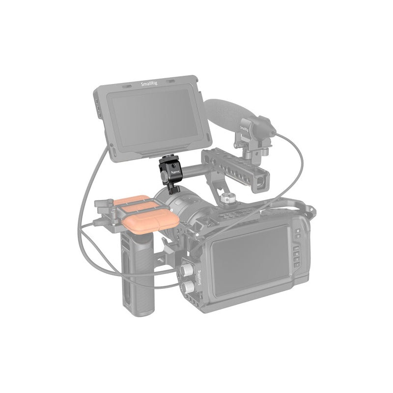 SmallRig Single RailBlock 15mm LWS Rod Clamp Connector with 1/4-20 Thread Hole, Mounting Clamp for Camera Microphones, Sound Recorders, Lighting Equipment 860B