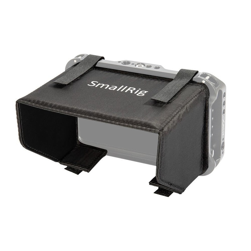 SmallRig Sun Hood for Atomos Shinobi 5/ Ninja V / Ninja V+ Video Monitor Cage Screen Shield Hood with Nylon Material, Hook and Loop Attachment VH2269