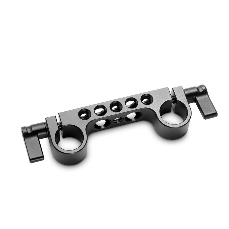 SmallRig Super Lightweight LWS Rod Bracket V3 with 15mm Diameter, 1/4-20 Threads and Thumb-Lever Rod Locks for Battery Plate, Camera Cage and Shoulder Pad Mountings 942