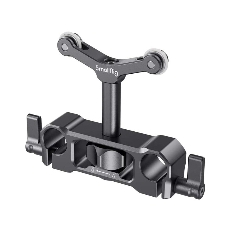SmallRig Universal Lens Support with 15mm LWS Diameter, Y-Shaped 1.2 Vertical Height Adjustment and Quick Release Thumbscrews for Camera Lenses 2727