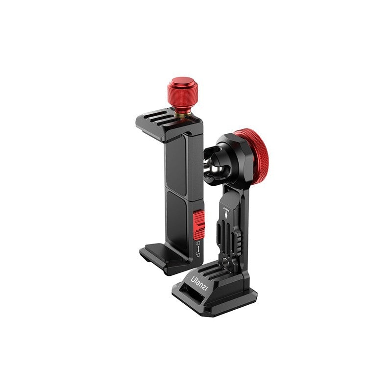 Ulanzi ST-14 Full Metal Smartphone Holder 360 Clamp Bracket Rotatable with Cold Shoe Tripod Mount Ironman III