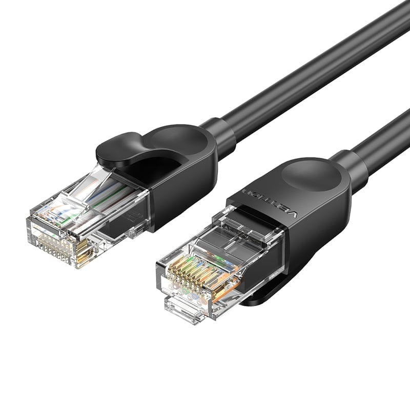 Vention Cat6A UTP Patch Ethernet LAN Cable Gray with 1000Mbps Data High Speed, Snagless Cable, Gold-Plated Pins RJ45 for Internet, PC, Laptop, TV, Printer, Switch (15m / 20m / 25m / 30m / 35m / 40m / 50m) | IBNB Series