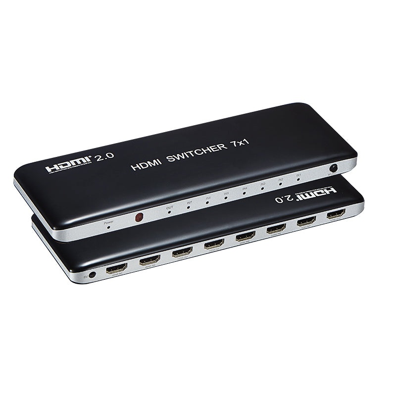 [CLEARANCE] ArgoX HDSW7-V2.0 4K 60Hz HDMI Switcher 7×1 with IR Remote Control, Supports 3D, HDR, 6Gbps Data Rate and TMDS Clock, 24/30/60bit Deep Color, AWG26 HDMI and HDMI2.0 Supported for DVD, HD Player, PS4/3