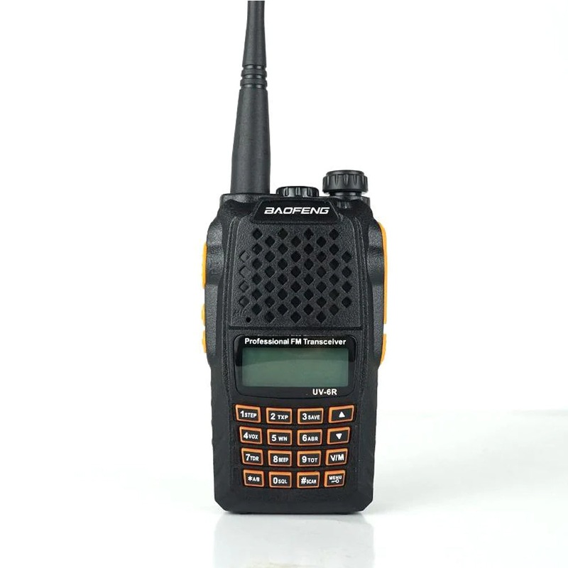 [CLEARANCE] BaoFeng UV-6R (Single) Walkie-Talkie Dual-Band VHF/UHF Transceiver 5W PC Programmable Two-Way Radio with 128 Store Channels, 144-148/420-450MHz Frequency Range, 5km Max. Talking Range, Clear Voice Output