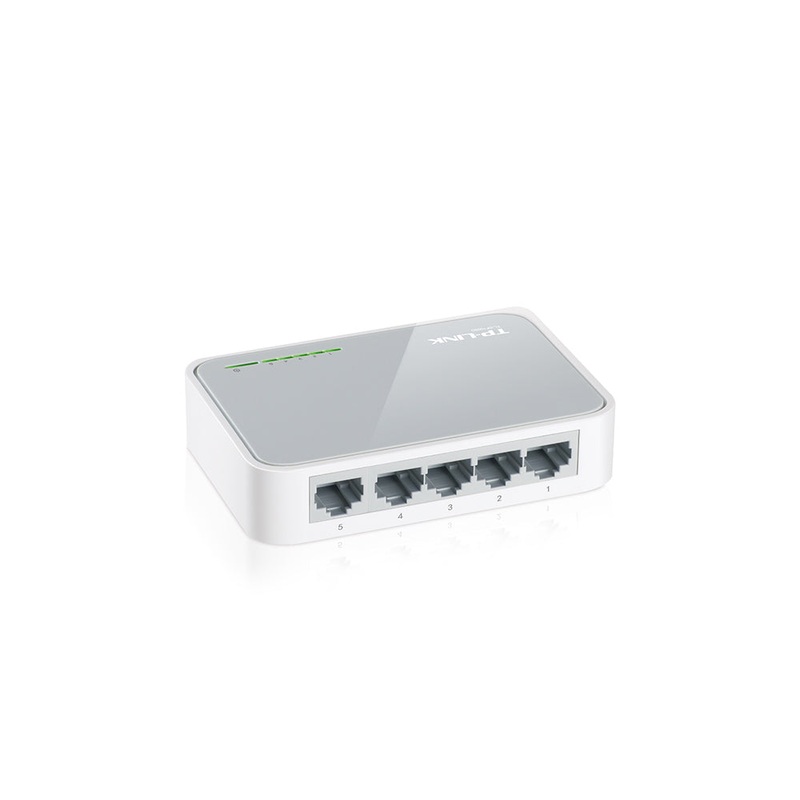 [CLEARANCE] TP-Link TL-SF1005D 5-Port 10/100Mbps Desktop Switch with RJ45 Ports Supports Auto MDI / MDIX, Driver Free, 802.3X Flow Control, Green Ethernet Technology