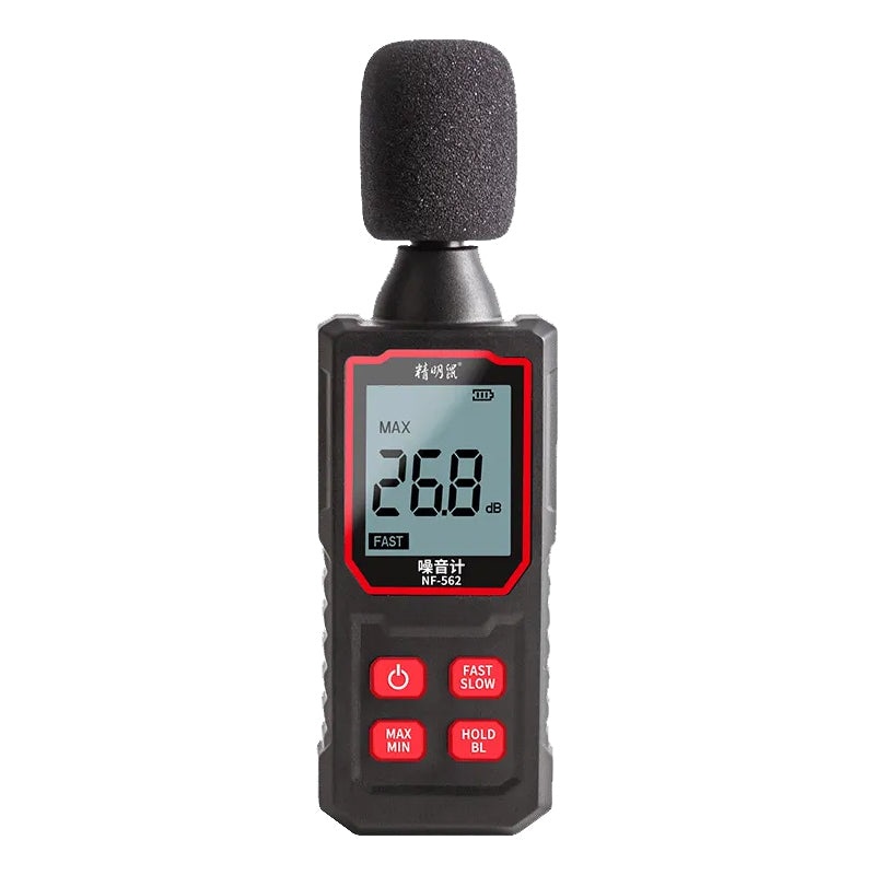 Noyafa NF-562 Decibel Digital Sound Meter Home Noise Tester with 0.1dB Resolution and 30 – 130dB Measurement Range, Capacitive Microphone Sensor, LCD Display