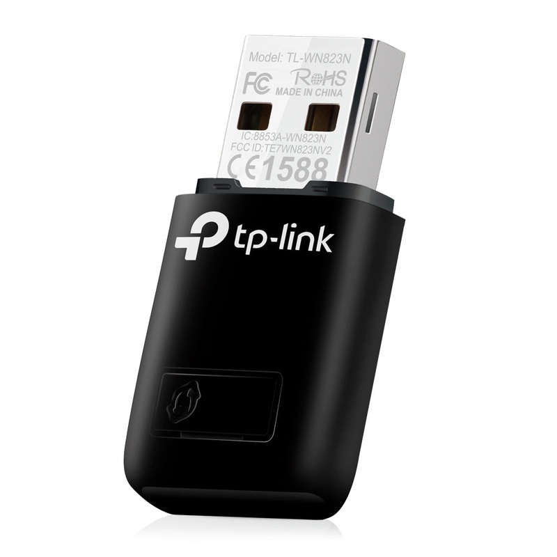 TP-Link TL-WN823N 300Mbps Mini Wireless N USB 2.0 Adapter 2.4GHz with WPS Button, Soft AP / Client Mode for Windows 8.1/8//7/XP, macOS X, Linux
