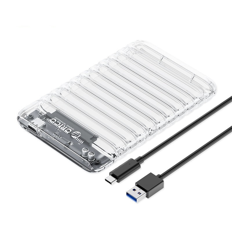 [CLEARANCE] ORICO 2.5 SATA USB 3.1 Gen1 Type-C Clear Transparent SSD / HDD Hard Drive Enclosure with 4TB Max Support Capacity for Windows, MAC Os, Linux PC Desktop Computer Laptop | 2139C3-CR