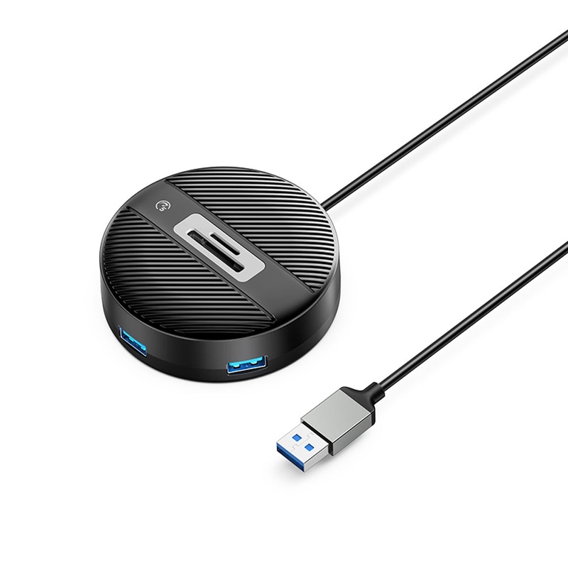 [CLEARANCE] ORICO YS5-U3 (0.3m) 4-Port USB 3.0 USB-A Desktop Hub Card Reader 10W with 5Gbps Transmission Rate, 5Gbps USB-A 3.0 Output, SD / TF Memory Card Slot for Windows 8/10, macOS, Linux, PC, Laptop, Desktop Computer